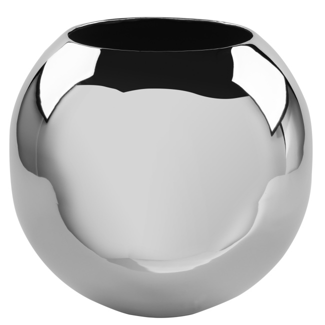 vase Moon 20x25cm sphere nickel - 1