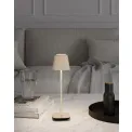 lamp Capri LED 3000mAh 2.5W 225lm 2200-2700K (battery + charger) sand - 3