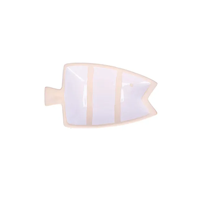 Talerz Pelagicoillogico w kształcie ryby 23x14cm biały
