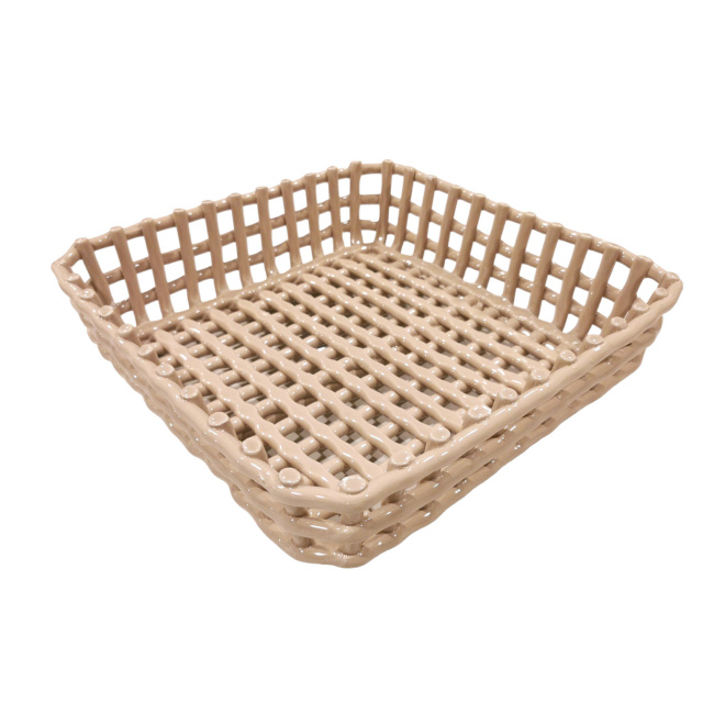 basket Catturata 21cm square beige - 1