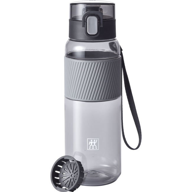 tritan water bottle 680ml grey - 1