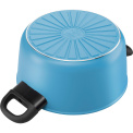 pot Caprera with lid 24cm 4,75l blue - 3