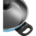 Patelnia Caprera głęboka z pokrywką 28cm niebieska - 3