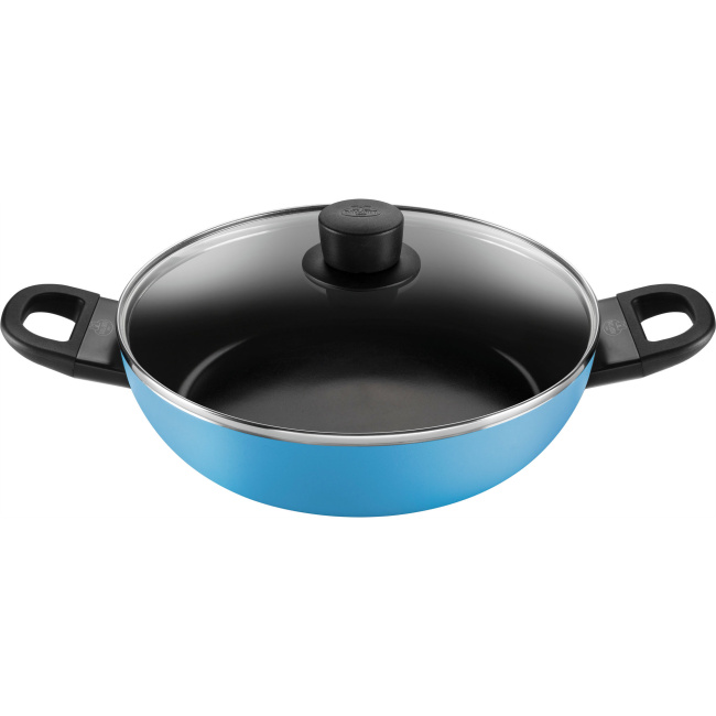 frying pan Caprera deep with lid 28cm blue