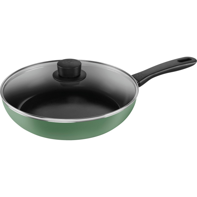 frying pan Caprera 28cm for saute with lid green - 1