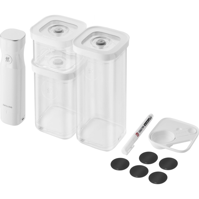 vacuum packaging starter set Fresh & Save Cube- S grey plastic