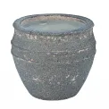 Donica Lines 45x53cm L crea lime black stone - 1