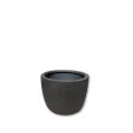 flowerpot Globe creastone 27x35,5cm size S black - 1