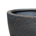 flowerpot Globe creastone 21,5x28cm size S black - 2