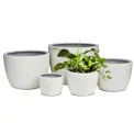 flowerpot Globe 27x35,5cm S granite sand-white - 2