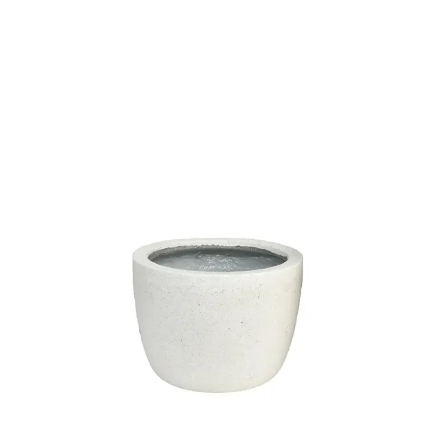 flowerpot Globe 27x35,5cm S granite sand-white