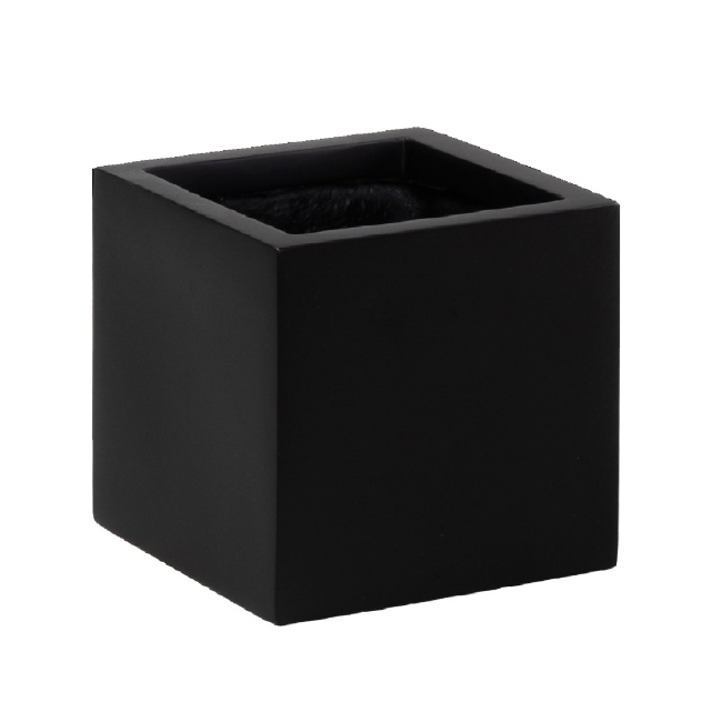 Flowerpot Cubic 50cm L sandstone anthracite