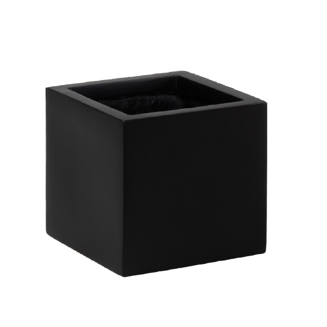 Flowerpot Cubic 40cm M sandstone anthracite