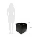 Flowerpot Cubic 60cm XL sandstone anthracite - 2