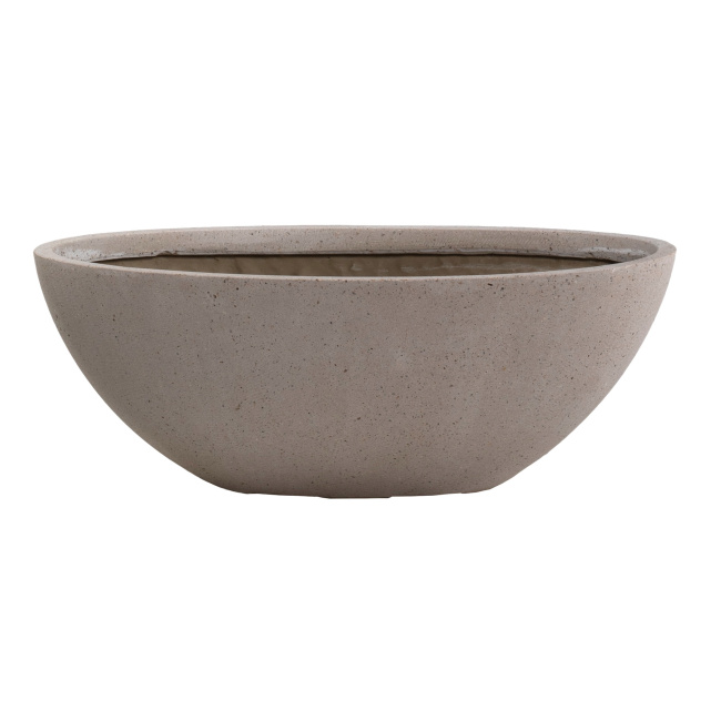 Flowerpot Boat 70x34x25cm L sandstone beige