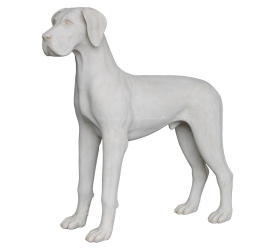 Figura Pies 125x36x123cm dog niemiecki beige