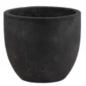 Flowerpot Egg 32x28cm rozmiar M black light cement - 1