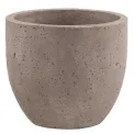 Flowerpot Egg 26x23cm size S sand light cement - 1