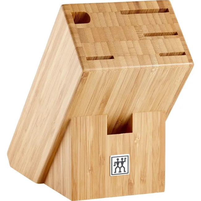 knife block 25cm bamboo - 1