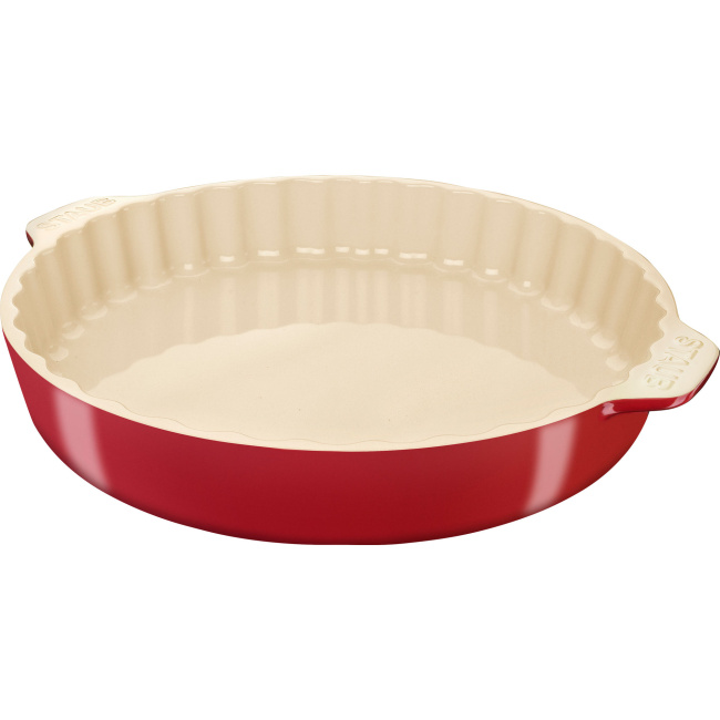 round cake dish 30 cm, red