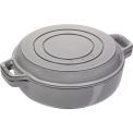 set of 2 pans 26 cm, grey - 2