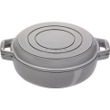 set of 2 pans 26 cm, grey - 3