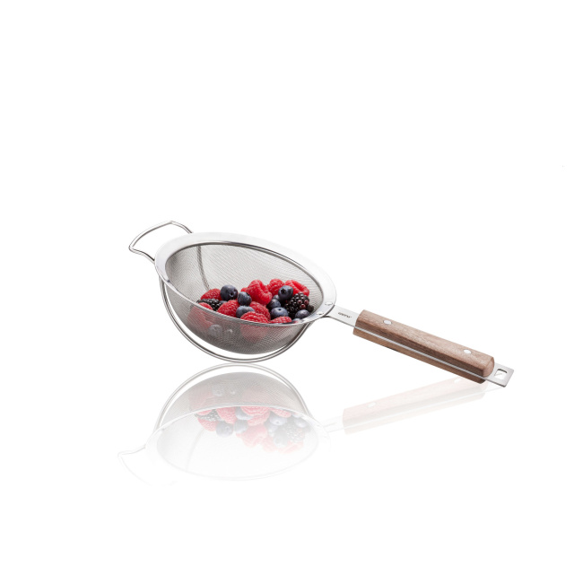 strainer with wooden handle 16cm