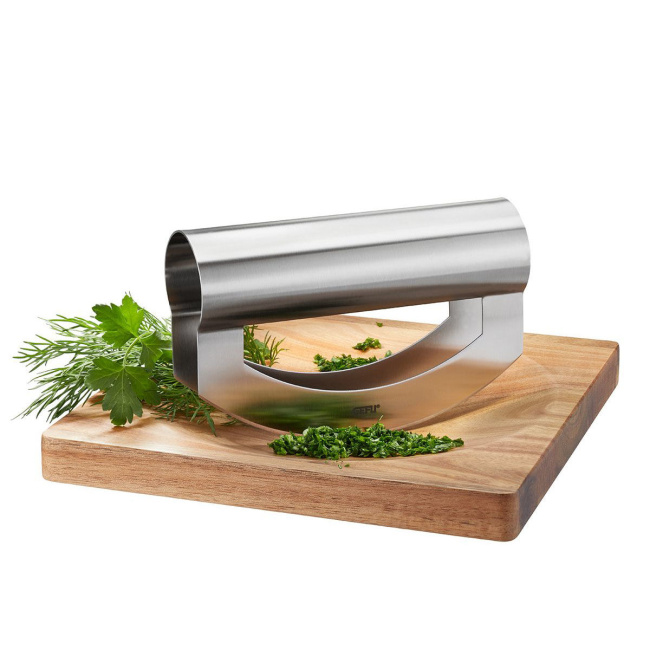 herb knife VIAVO + cutting board