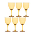 set of 6 wine glasses Fiaba 400ml, amber - 1