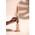 Set of 2 candles 24,6cm taper dip dye apricot - 3