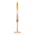 Set of 2 candles 24,6cm taper dip dye apricot - 6