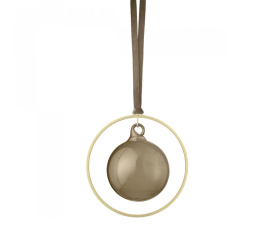 Zestaw 4 zawieszek Kitai bombki coffee