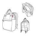 Backpack ALLROUNDER R, dots white - 8
