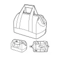 Torba Allrounder L 30l dots white - 2