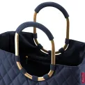 Bag LOOPSHOPPER L FRAME, rhombus midnight gold - 2