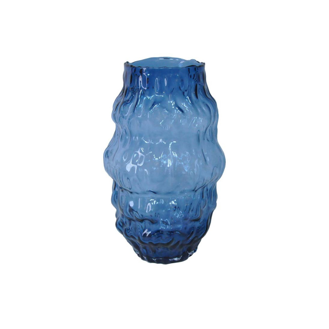 vase Kentwood 32x20cm glass blue - 1