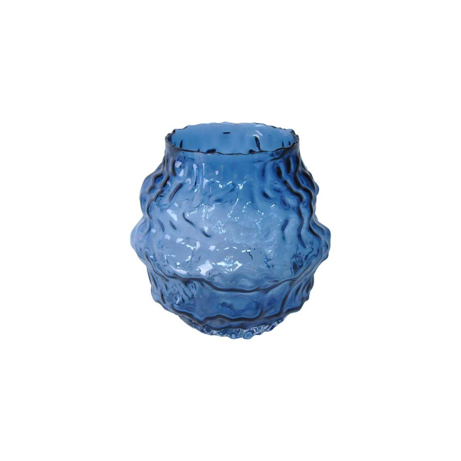 vase Kentwood 22cm glass blue