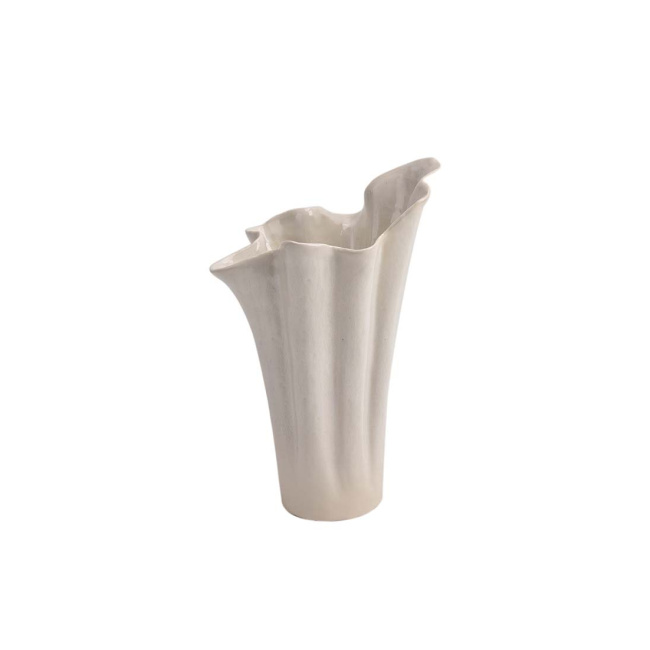 Vase White Jill ceramic 32x22cm
