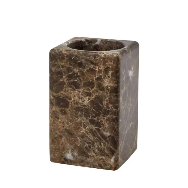 toothbrush cup Hammam 10,5x6,7cm brown