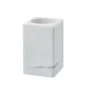 toothbrush cup Hammam 10,5x6,7cm white - 1