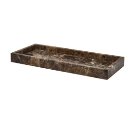 Taca dekoracyjna Hammam 35x15x3cm brązowa