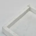 Decorative tray Hammam 35x15x3cm white - 2