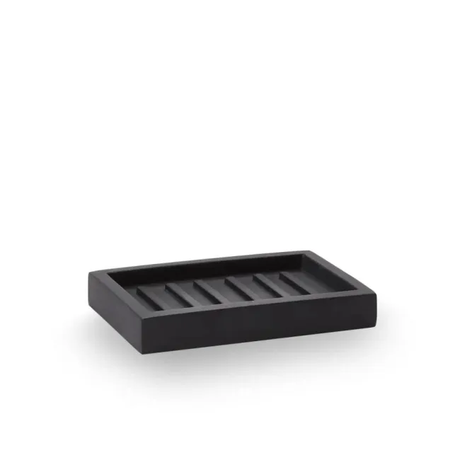 Soap dish Moon 13,5x8,8x2cm black