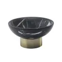 Mydelniczka Nero 12x6cm okrągła black