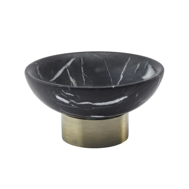 Mydelniczka Nero 12x6cm okrągła black