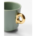 Cup with saucer Sculpture 90ml stone green - 3
