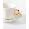 Cup with saucer Sculpture 220ml for coffee off white - 2