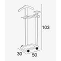 Stojak na ubrania i garnitury Antimo 105x44x35cm - 4