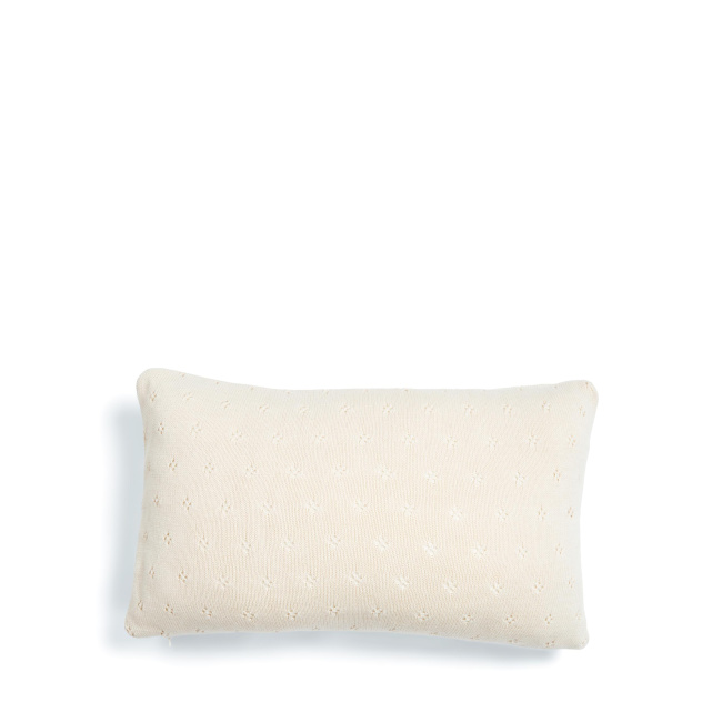 cushion Knitted Ajour 30x50cm antique white