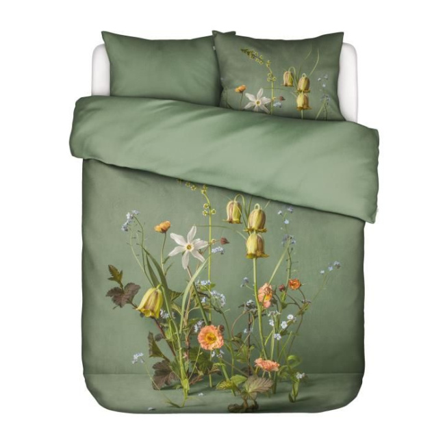 Bedding set Fiscara 200x200 + 2x 80x80 greenish